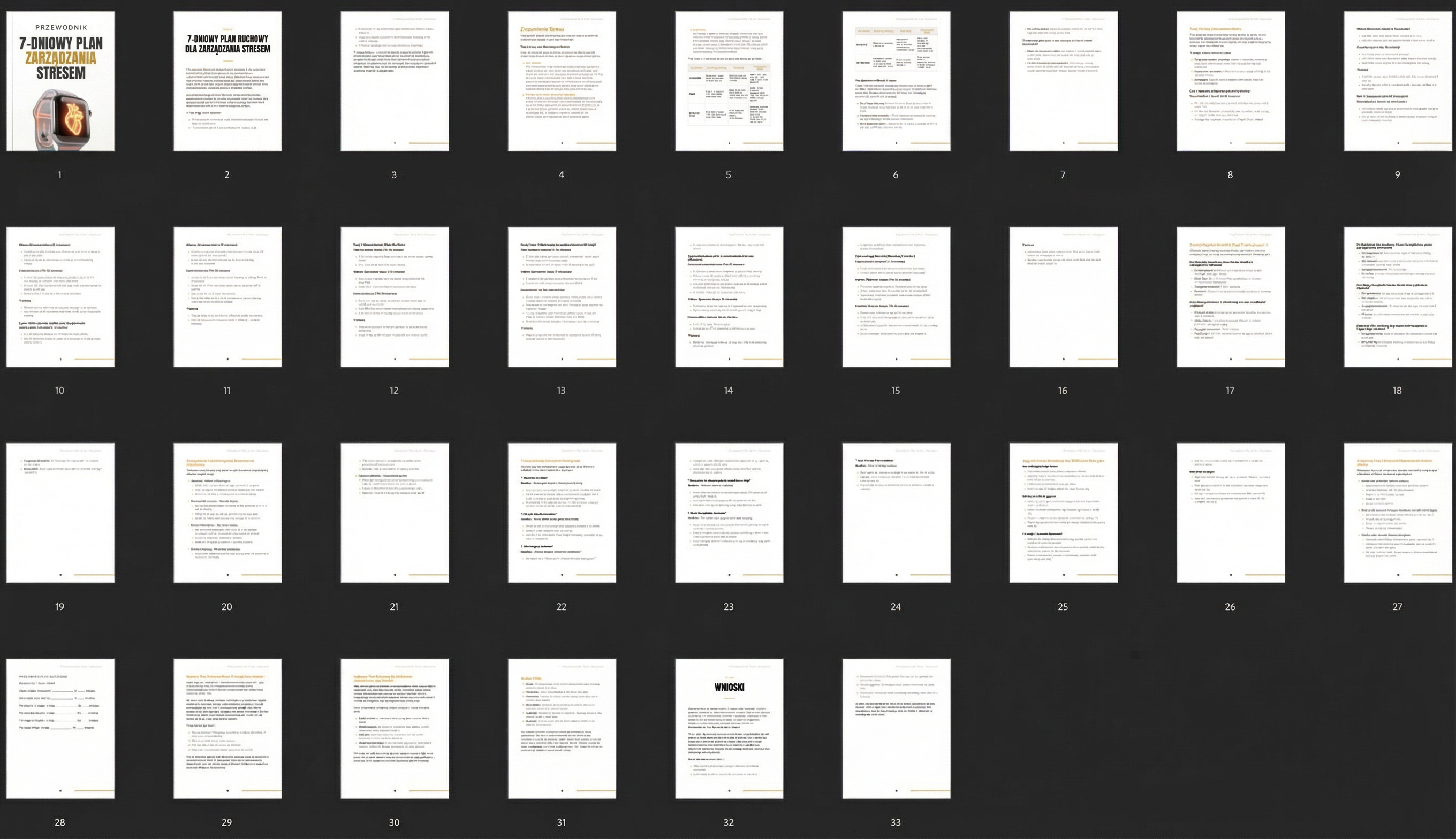 7-DNIOWY PLAN RUCHU DO  ZARZĄDZANIA STRESEM